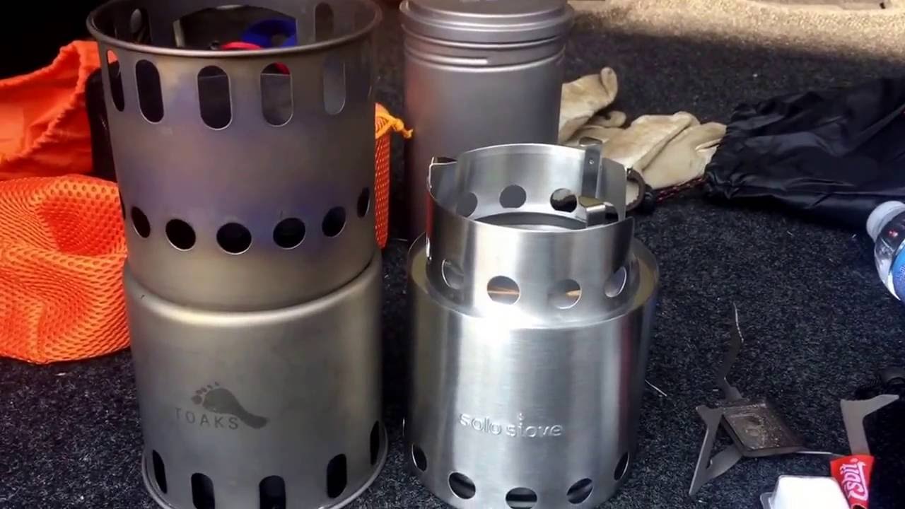 Battle of the Backpacking Wood Burning Stove toaks vs solo stove or bush buddy part 1 + esdit cube
