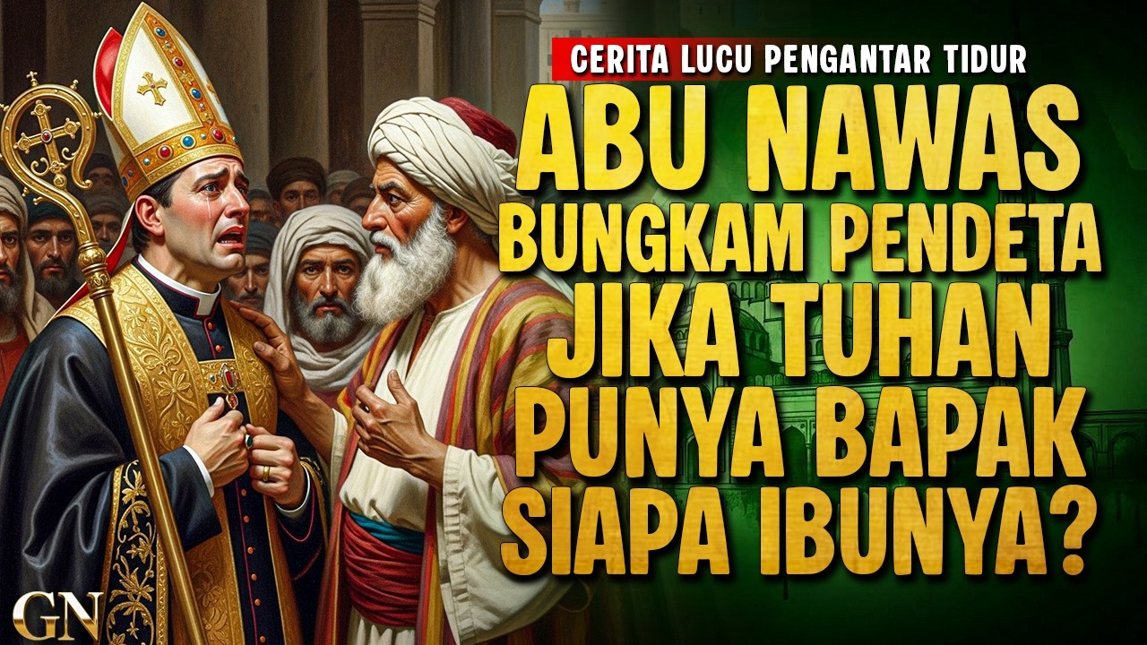 ABU NAWAS BUNGKAM PENDETA KRISTEN DENGAN SIAPA IBU TUHAN || CERITA LUCU PENGANTAR TIDUR
