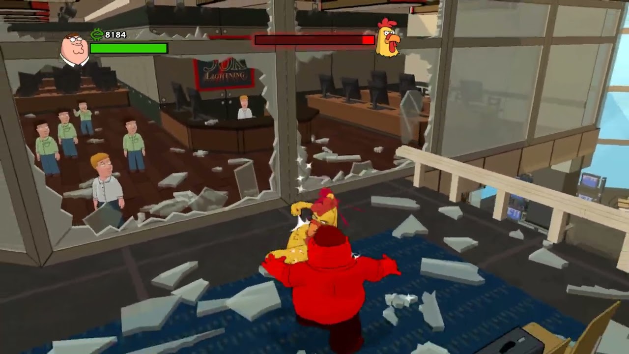 Family Guy Game Chicken Fight