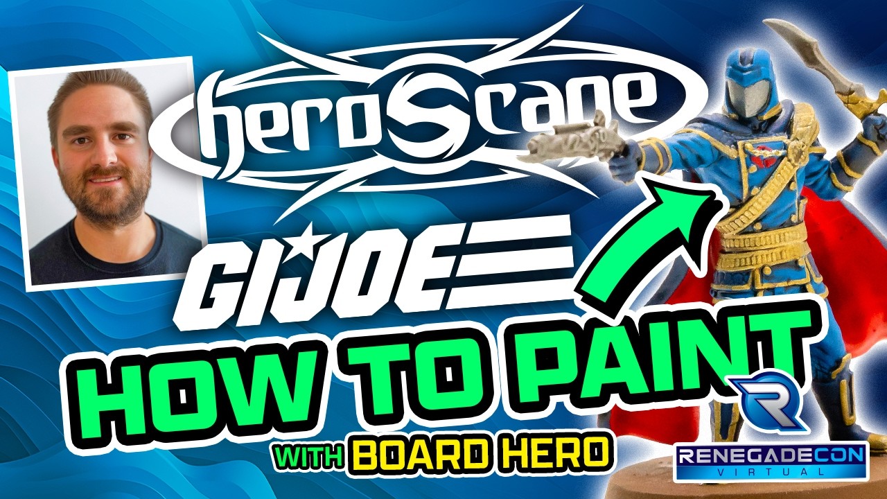 G.I. JOE Heroscape Miniature Painting WIth @BoardHeroValhalla