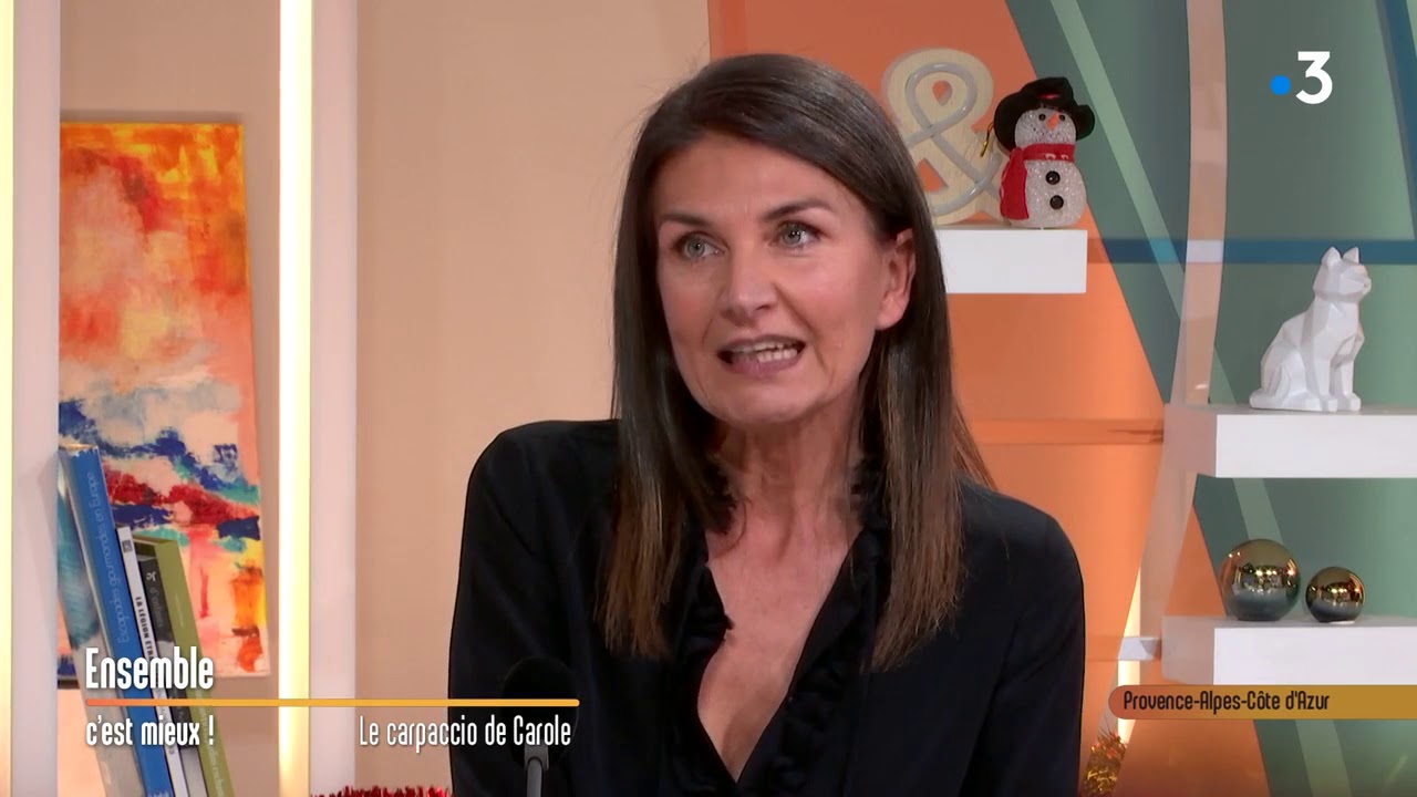 Marseille : la recette de Carole, carpaccio de noix de Saint-Jacques et langoustines