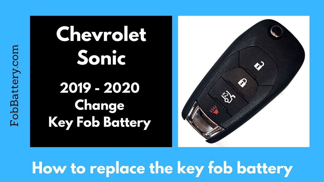 Chevrolet Sonic Key Fob Battery Replacement (2019 - 2020)