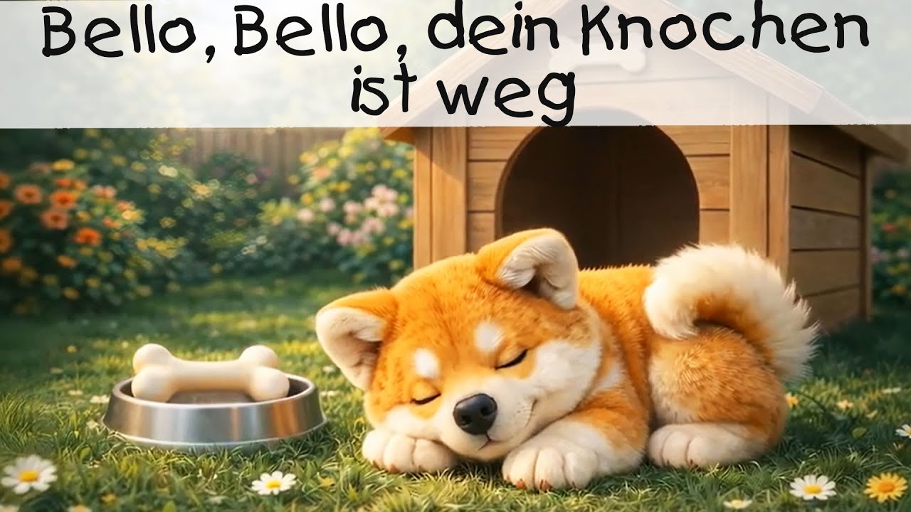 Bello, Bello, dein Knochen ist weg || KINDERLIEDER 3D