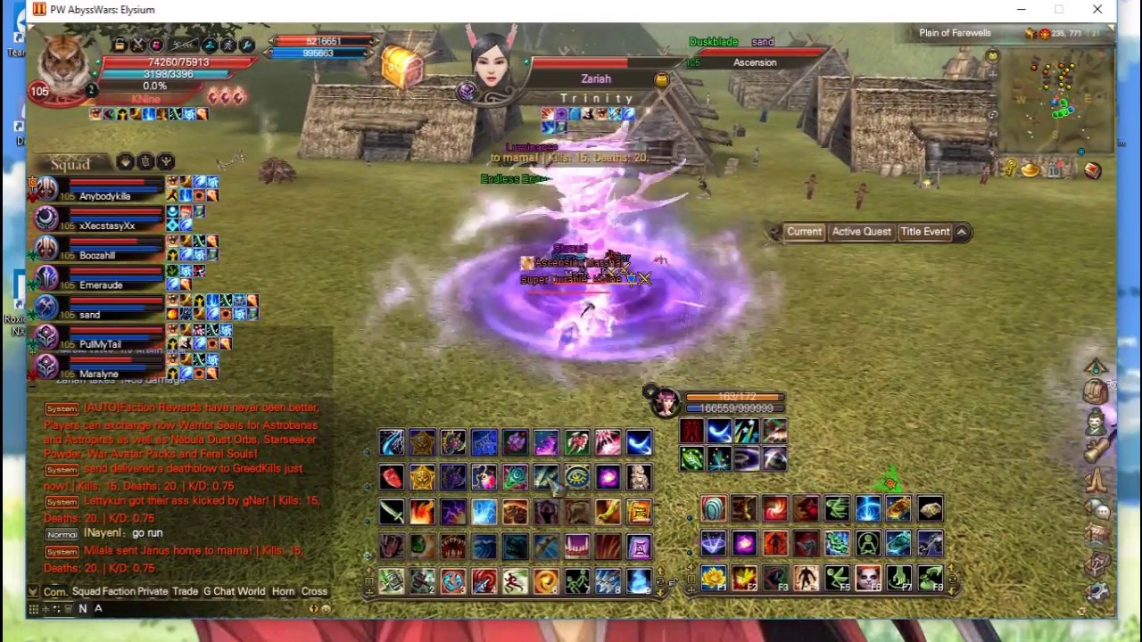 Pwi AbyssWars → Barb ( KNine ) Mass PvP