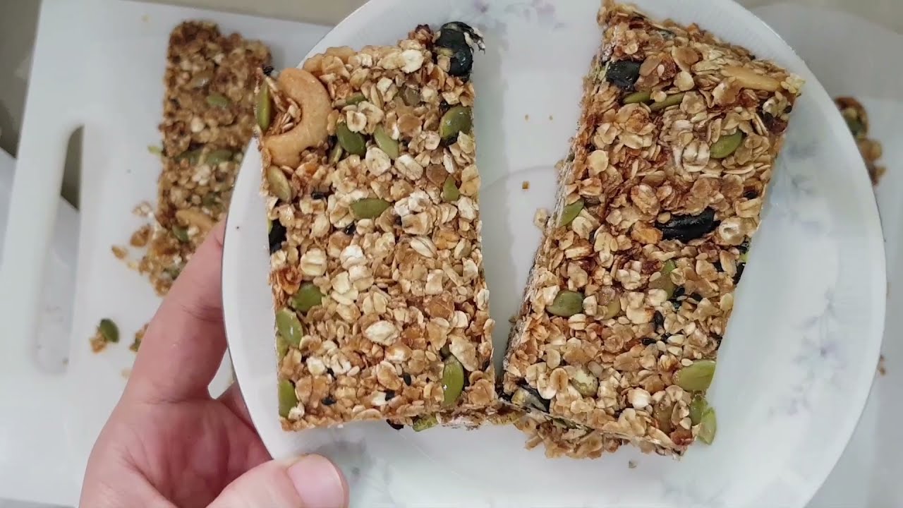 Healthy Oatmeal Breakfast Bars |Granola Bar| Kẹo Yến Mạch và Các loại hạt |Make n Cook