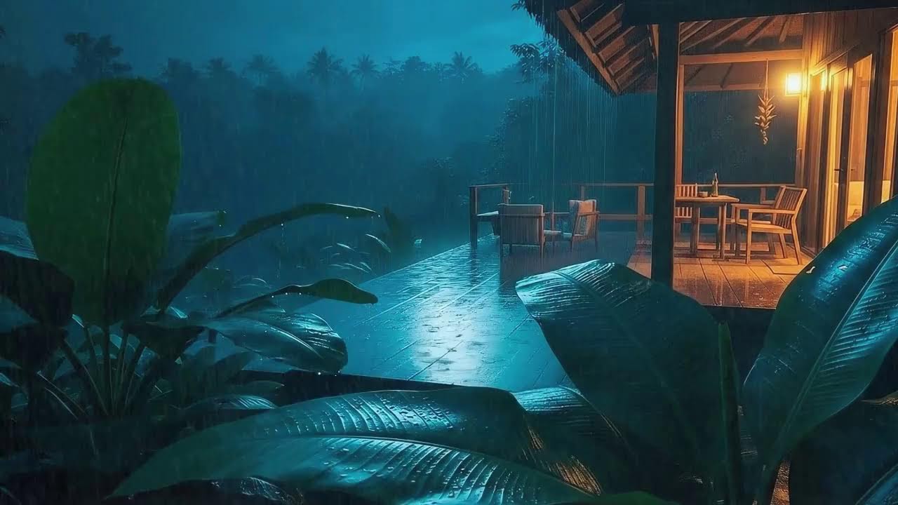 Cabin Rain Ambience with Sky Thunder Pulse for Fast Sleep 🌧️