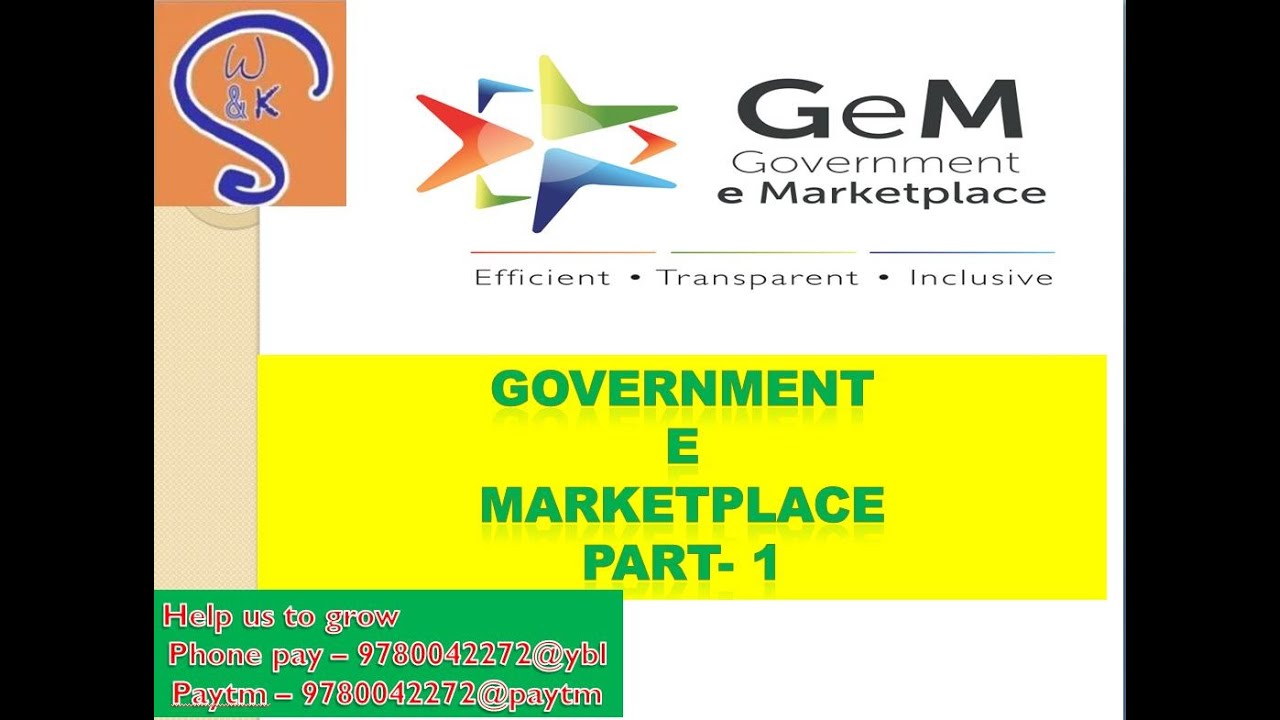 GeM (Government E-Marketplace) 3.0