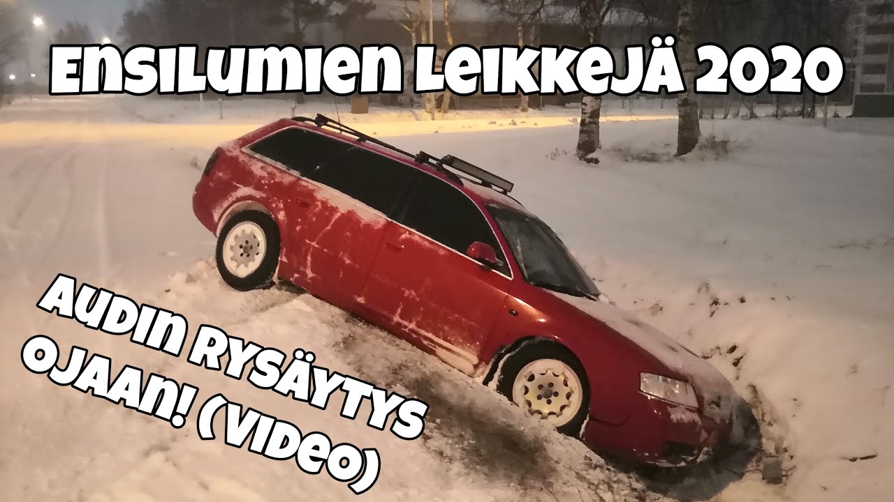 Ensilumien Leikkejä 2020 | Audin Rysäytys Ojaan! (Video)