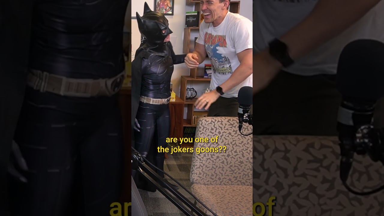 Batman watches as James fails to keep it together