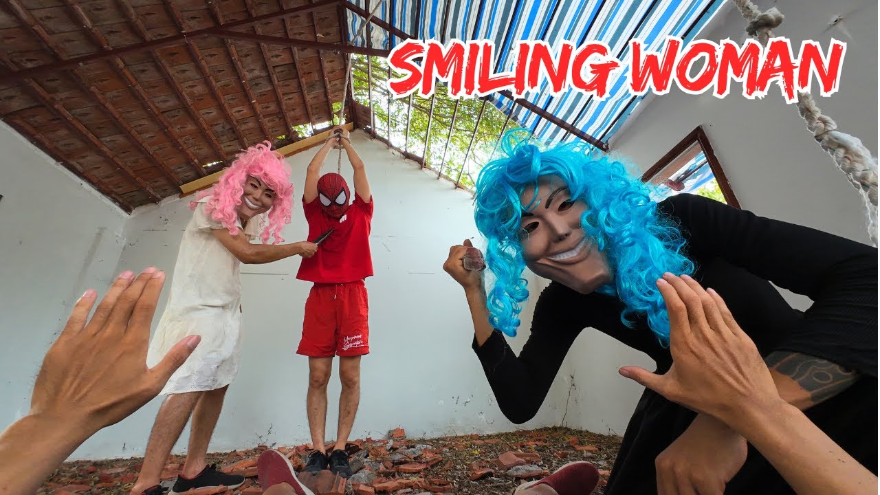 Smiling Woman Chases Team Spider Man Part 18 | Horror Parkour POV
