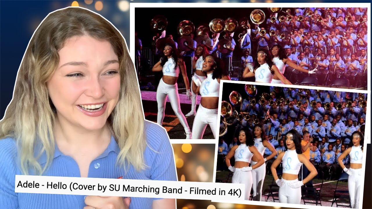 New Zealand Girl Reacts to SOUTHERN UNIVERSITY MARCHING BAND - HELLO - ADELE