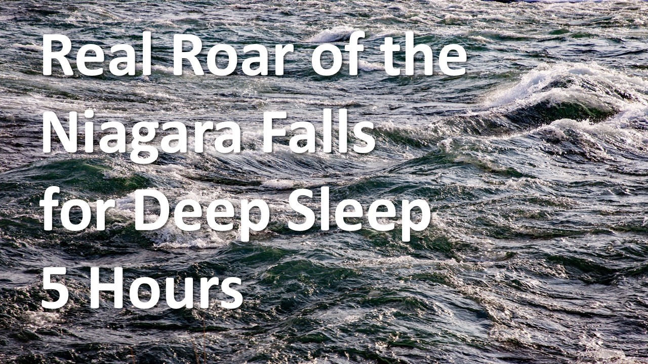 Winter Real Roar Wave sounds of the Niagara Falls for Ddeep Sleeping and Meditating