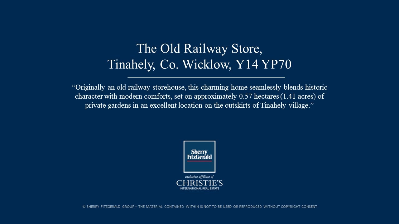 The Old Railway Store, Tinahely, Co. Wicklow Y14 YP70