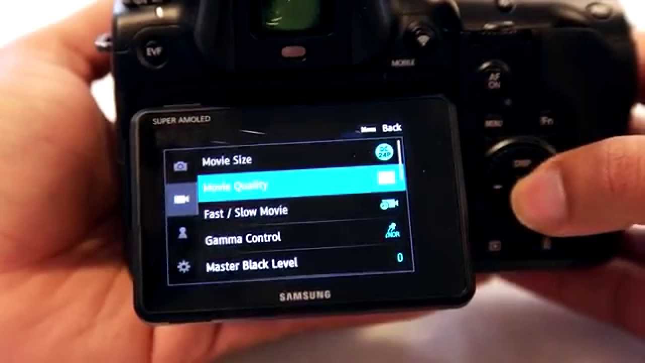 Walkthrough: Samsung NX1 and NX500 4K/UHD/HD Video Modes