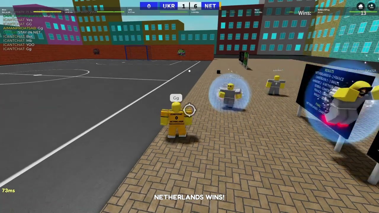 Roblox touch footbal gameplay
