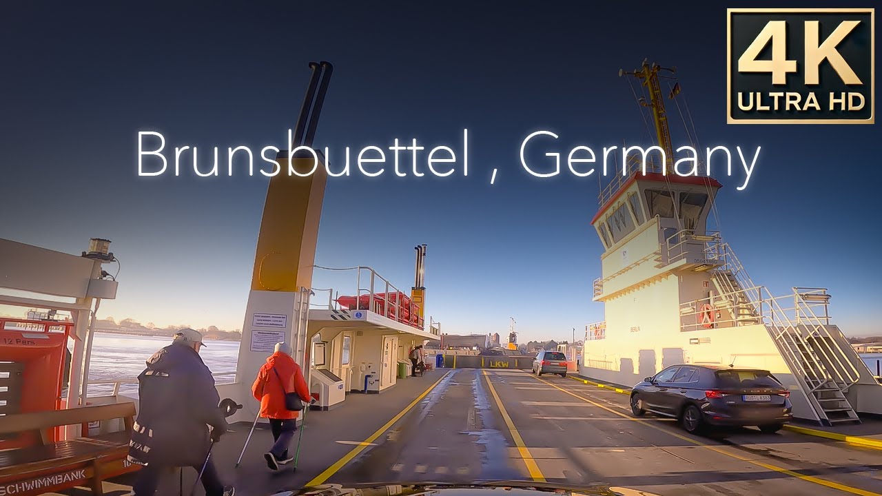 Driving Brunsbuettel , Germany [4K]
