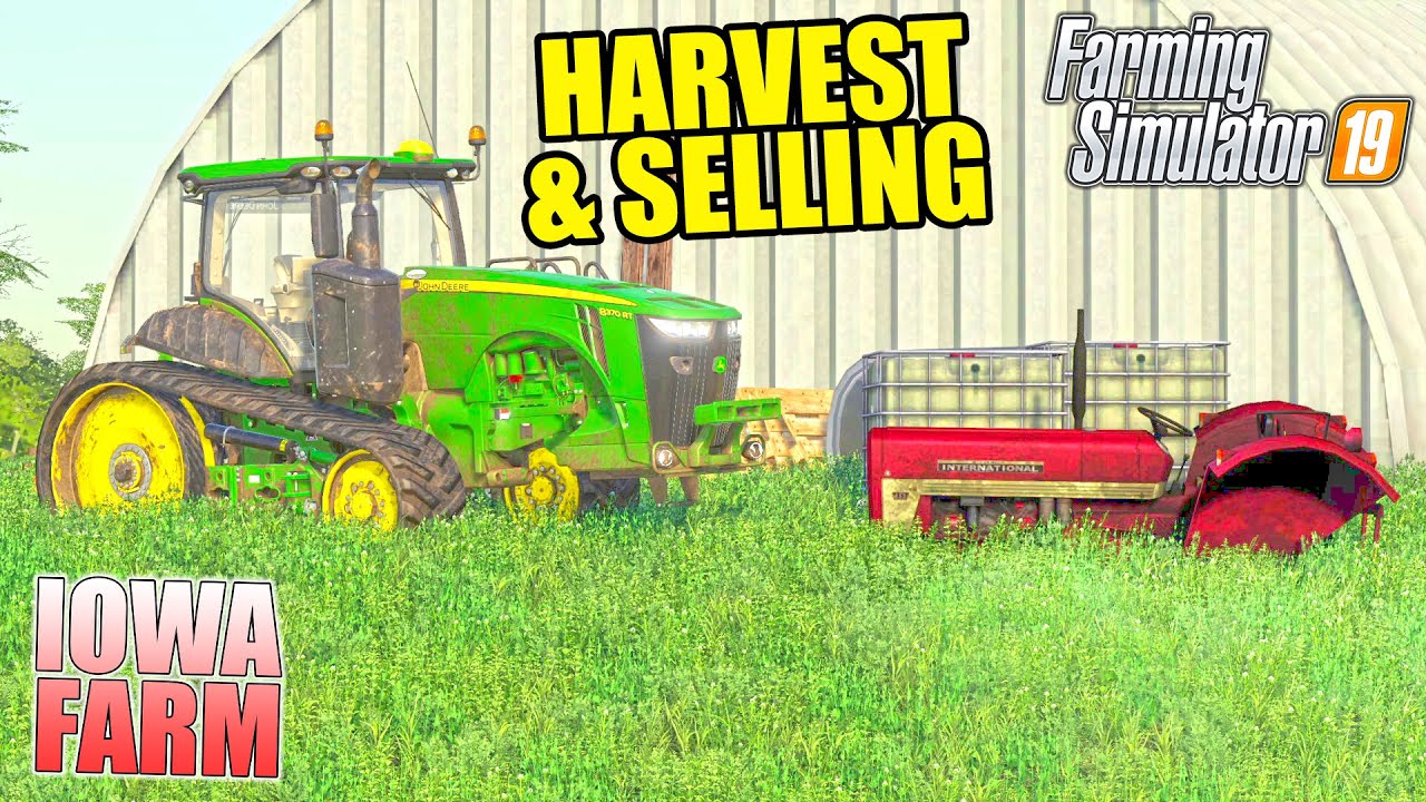 HARVEST & SELLING FOR PROFIT | IOWA MAP - FS19 (ROLEPLAY)