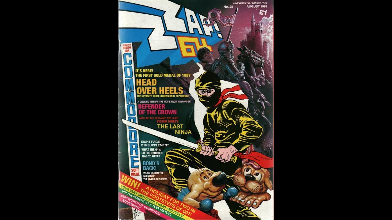 ZZap! 64 28 Ao&ucirc;t 1987 .Magazine Commodore 64 Amiga