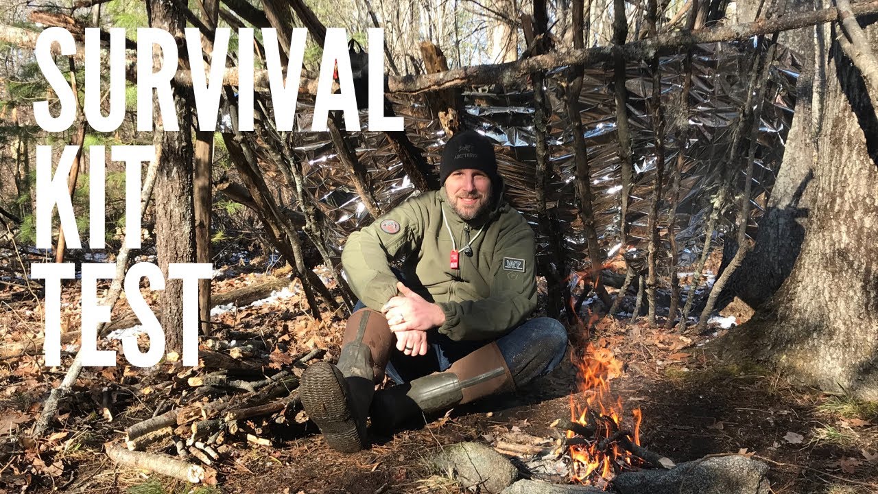 Compact Survival Kit Scenario Test - Part 2: Lost Hunter or Hiker | Fire, Shelter, Signal