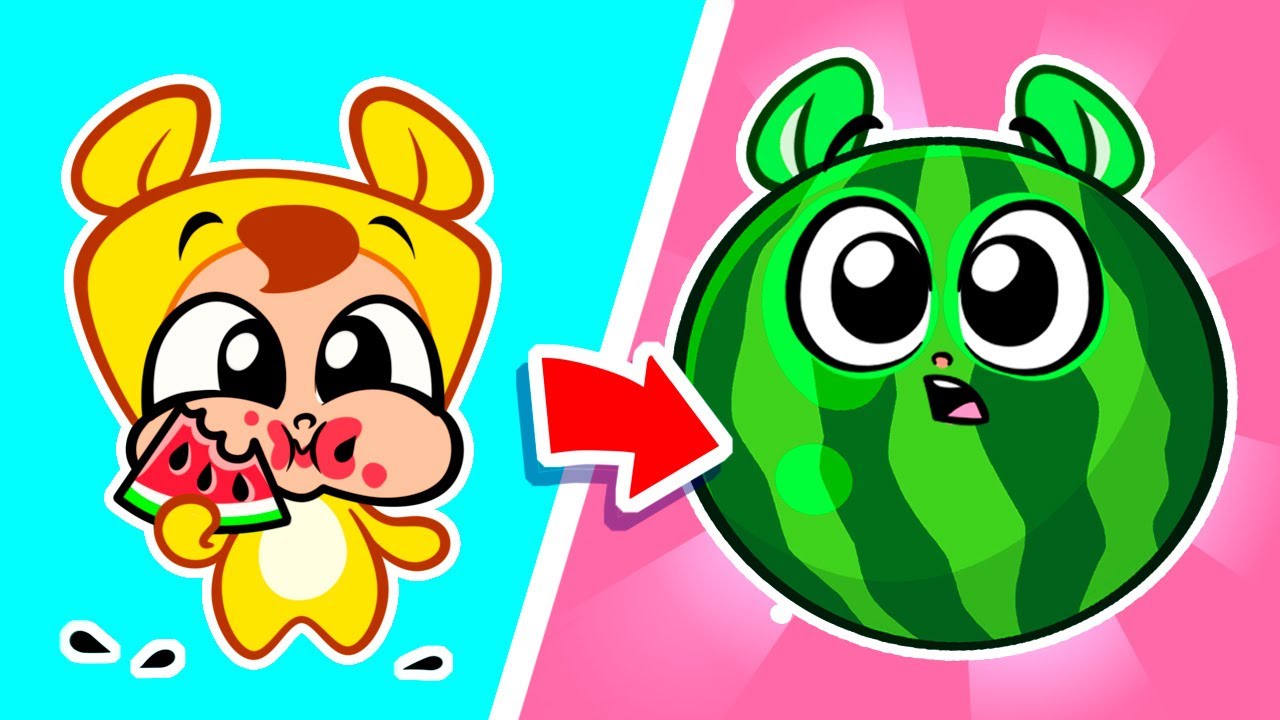 Watermelon In My Tummy 🍉| New Sibling Play With Toys | Purr-Purr | Piccoletta