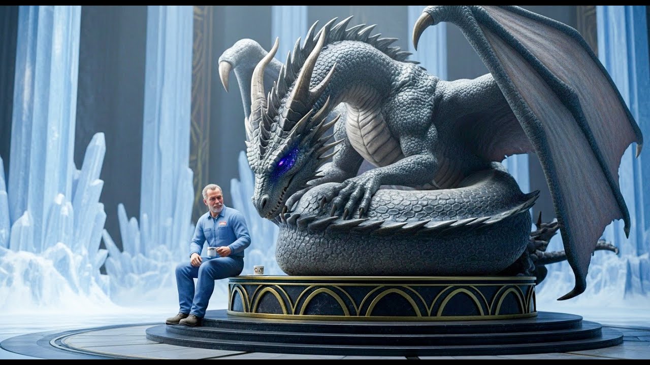 No One Dared Approach the Grieving Dragon Empress — Until a Human Janitor Quietly Sat Beside Her