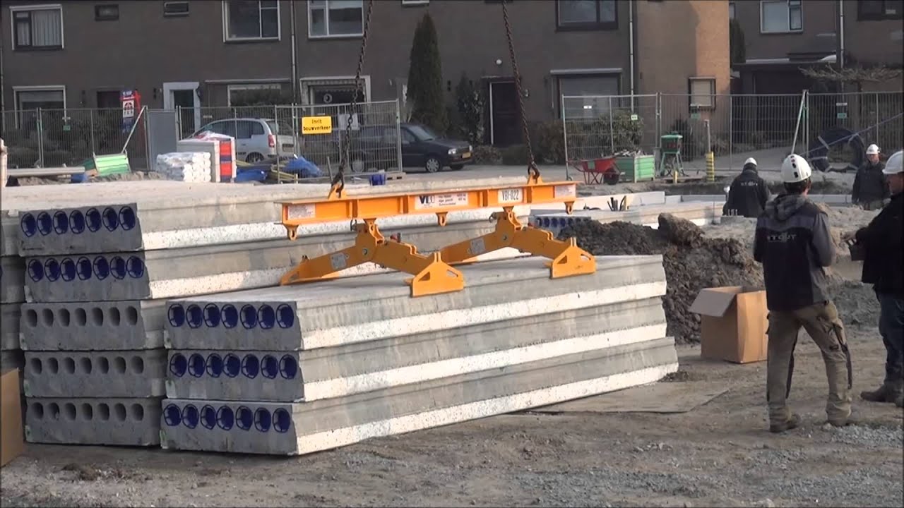 Plaatsen van vloerelementen aan de Buitendorpstraat