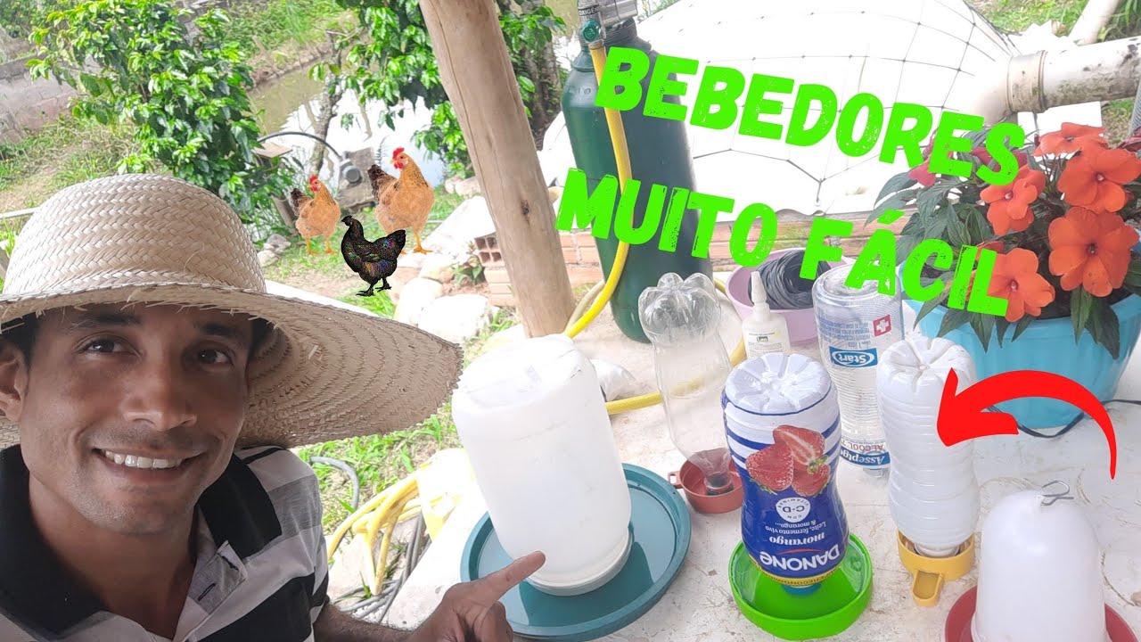 Fazer BEBEDOUROS sem Gastar DINHEIRO - para Aves - CODORNAS- GALINHAS@TILAPIAMinhaVida