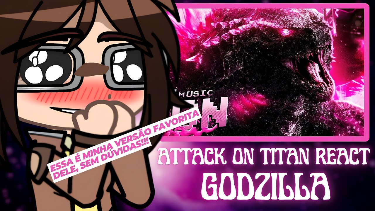 Attack On Titan React a Rap do Godzilla | Rei dos Monstros | (Papyrus Da Batata)