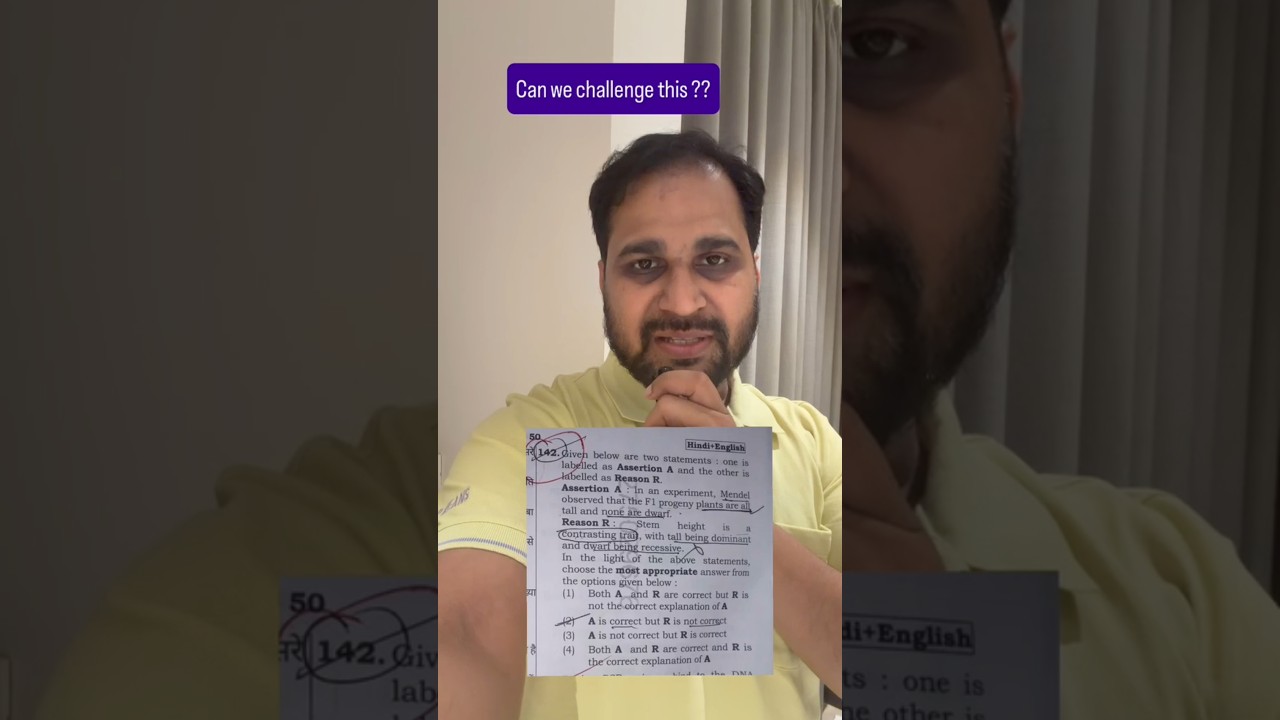 Can we Challenge this?? ReNEET 2026 #reneet2026 #neet #ytshorts #sankalpneet