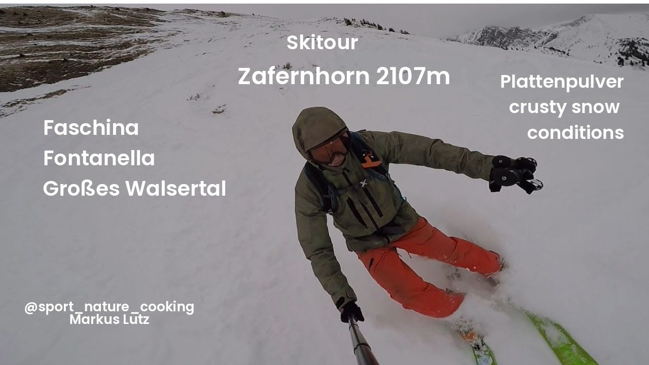 Skitour Zafernhorn 2107m Faschina Fontanella Großes Walsertal