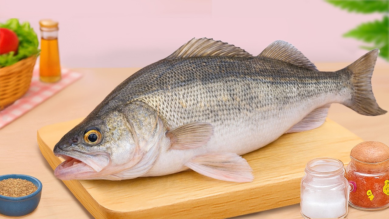 Мини-рецепт морепродуктов 🐟 Как приготовить рыбу на гриле с рисом | Petite Cooking