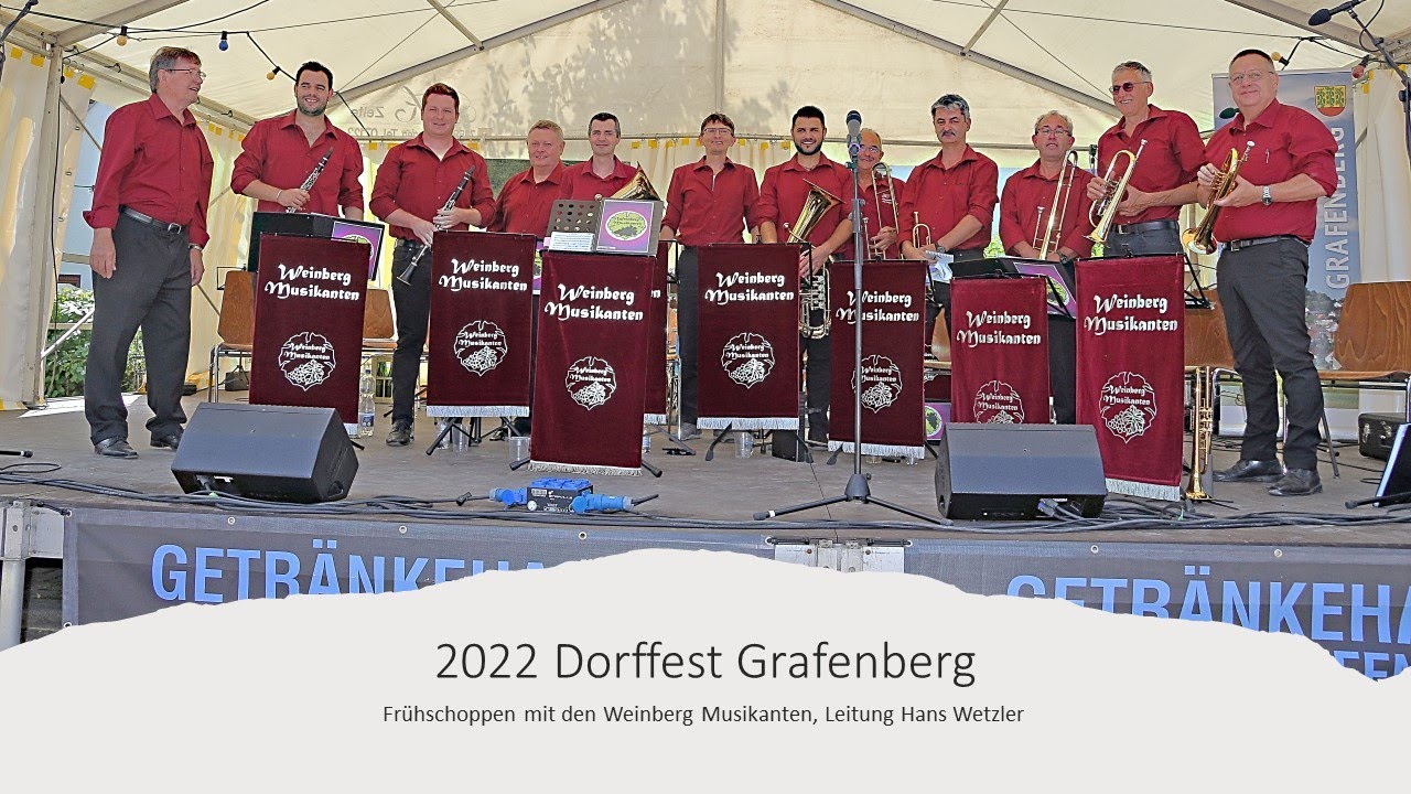 2022 07 29 Weinbergmusikanten auf dem Dorffest in Grafenberg