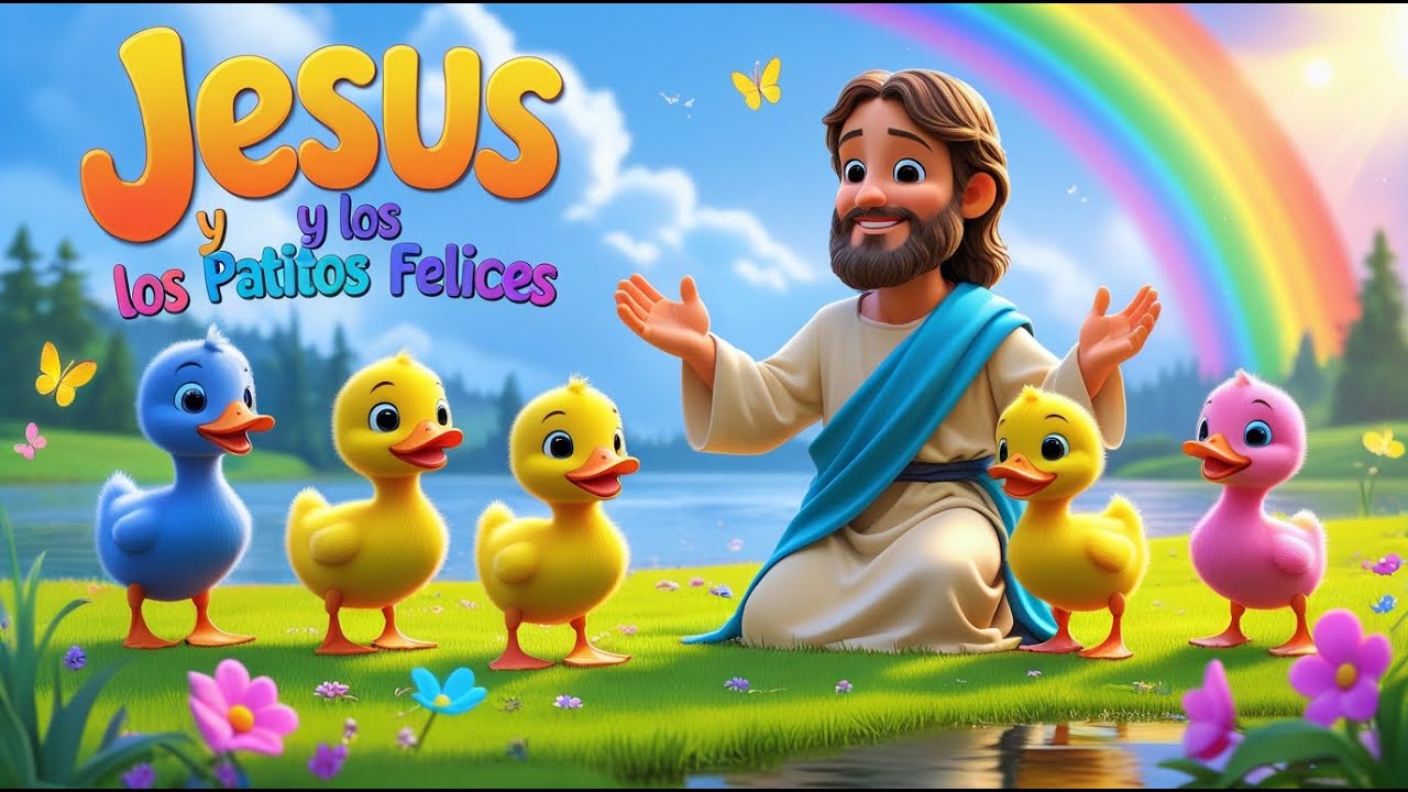 Jesús y los Patitos Felices 🦆✨💛 | Canción Infantil Cristiana