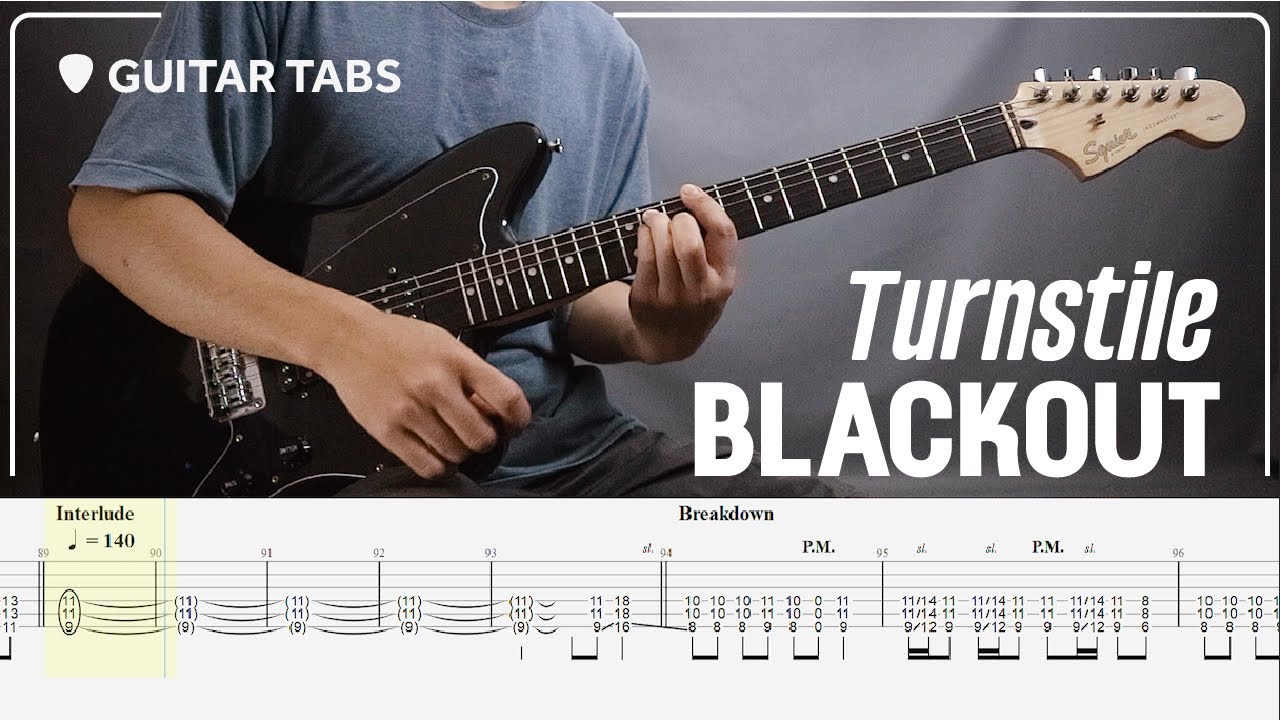 Turnstile - Blackout | Guitar Cover with Guitar Tabs