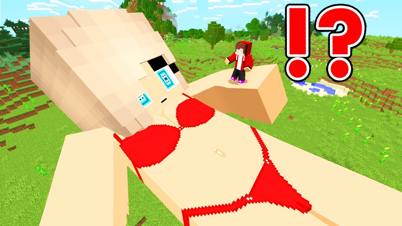 JJ Tiny Found INSANE Hack to Get Inside GIRL House in Minecraft - Maizen