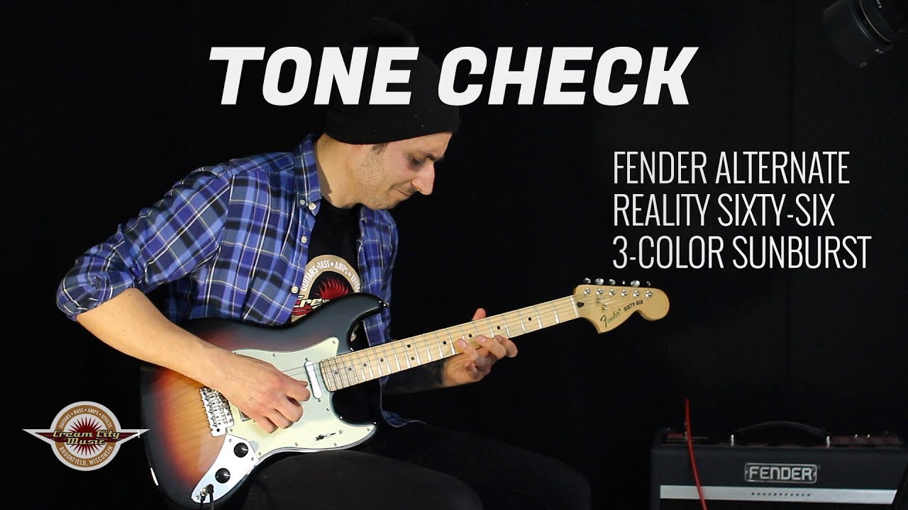 TONE CHECK: Fender Alternate Reality Sixty-Six Guitar Demo | NO TALKING