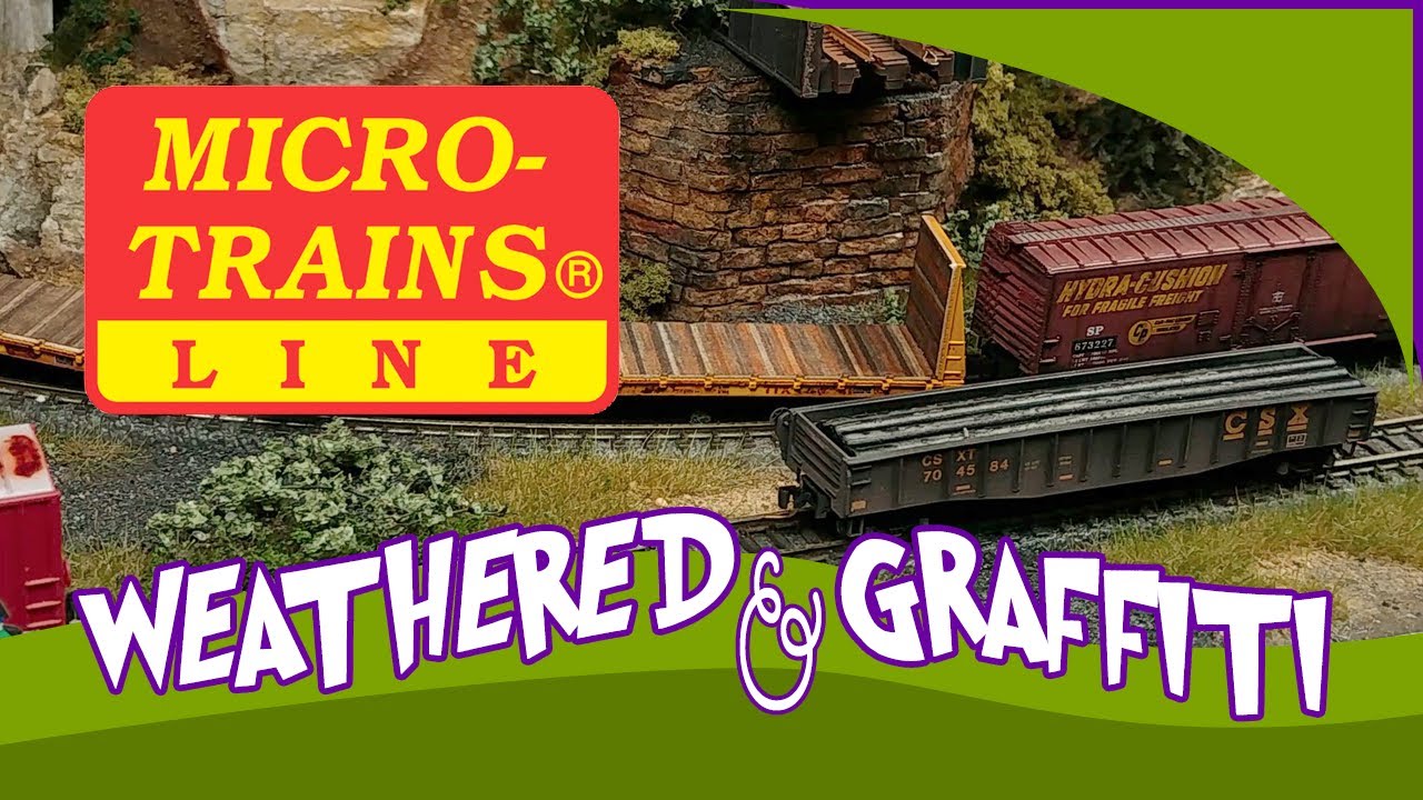 Micro-Trains Line | Z Scale Weathered And Graffiti Rolling Stock