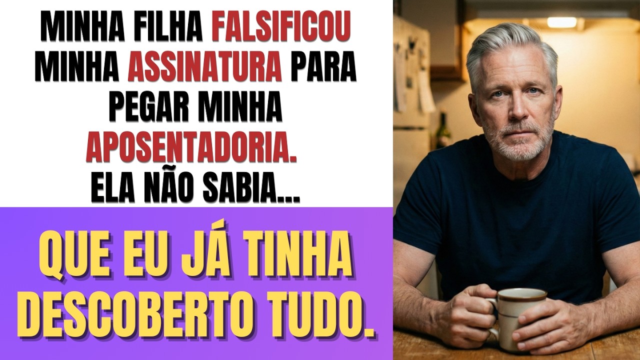 MINHA FILHA FALSIFICOU ASSINATURA PRA PEGAR MINHA APOSENTADORIA. ELA NÃO SABIA QUE EU JÁ SABIA TUDO.
