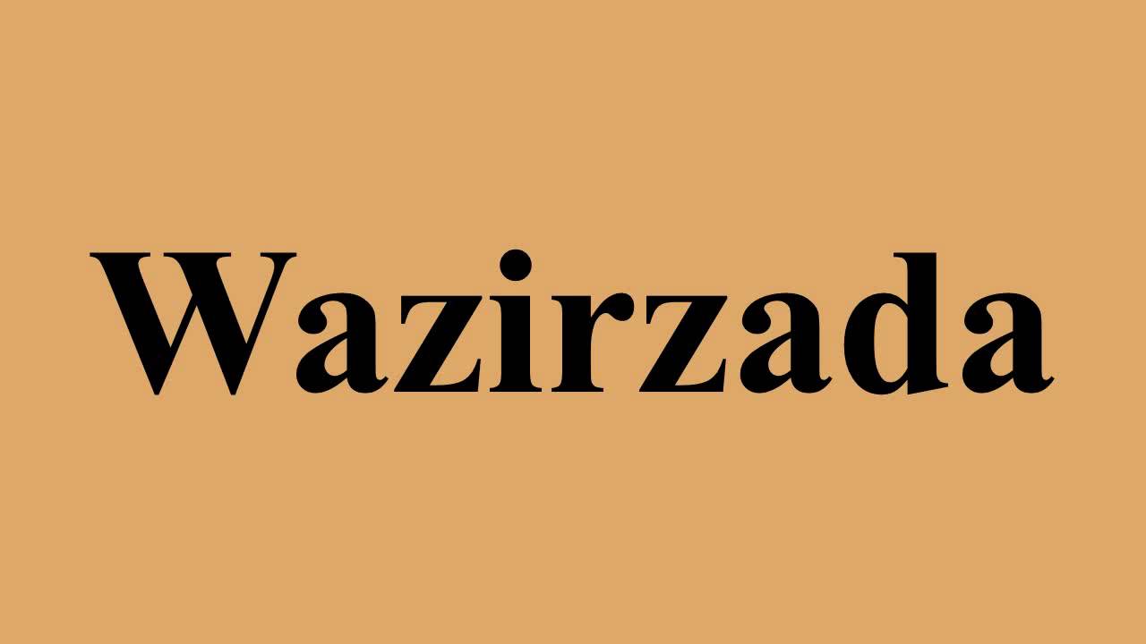 Wazirzada