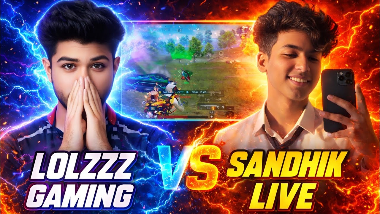 LOLZZZ GAMING vs SANDHIK LIVE 🔥 Intense BGMI Fight | Epic Clutch Moments