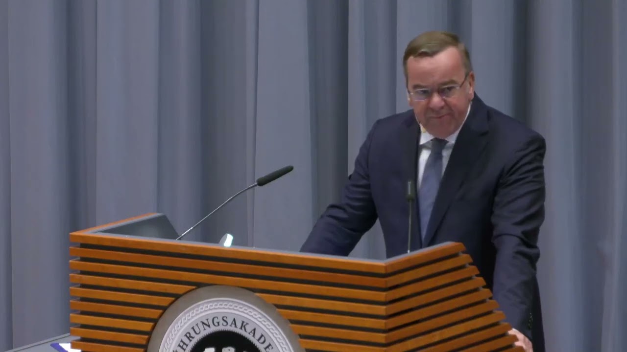 Rede Pistorius Führungsakademie FüAkBw Hamburg 27.10.2023