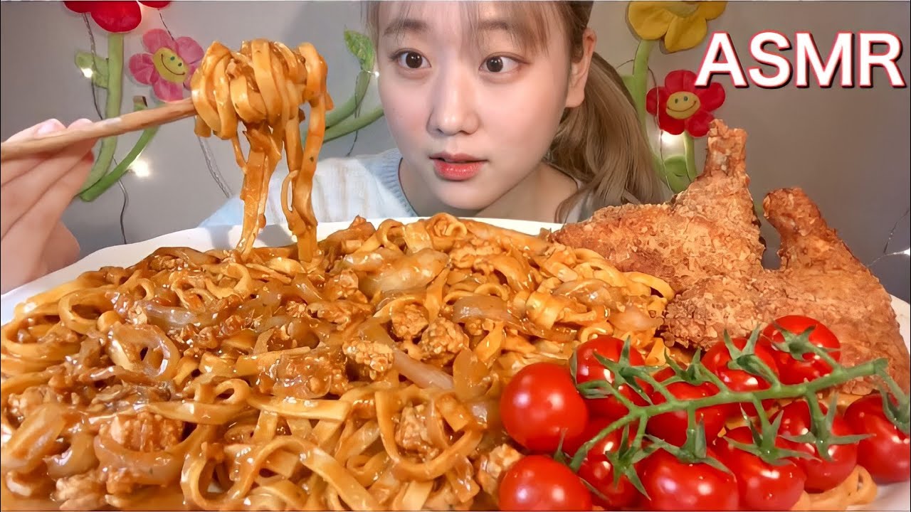 ASMR 生ミートソースパスタ Pasta with Meat Sauce 미트 소스 파스타【咀嚼音/大食い/Mukbang/Eating Sounds】