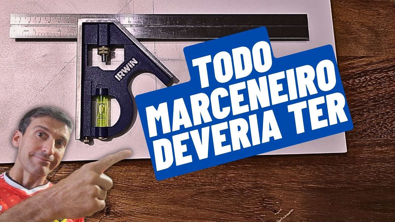 Como usar esquadro | 7 Fun&ccedil;&otilde;es do Esquadro Combinado | SEGREDO REVELADO DE MARCENARIA DE SUCESSO