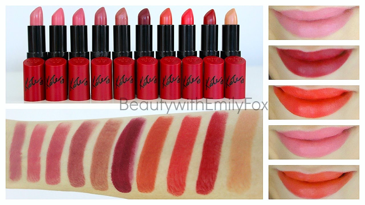 Rimmel Lasting Finish by Kate Moss Lipstick + Lip Swatches