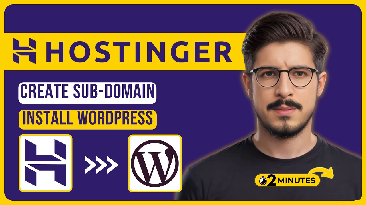 How To Create Subdomain And Install Wordpress In Hostinger 2025 |Make Subdomain Website In Hostinger