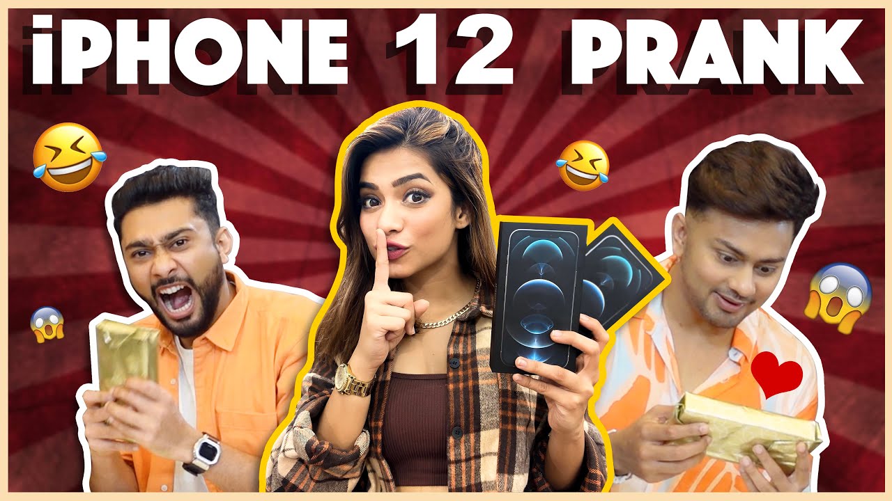 iPhone 12 Prank on @Awez Darbar  and @Zaid Darbar  || Nagma Mirajkar