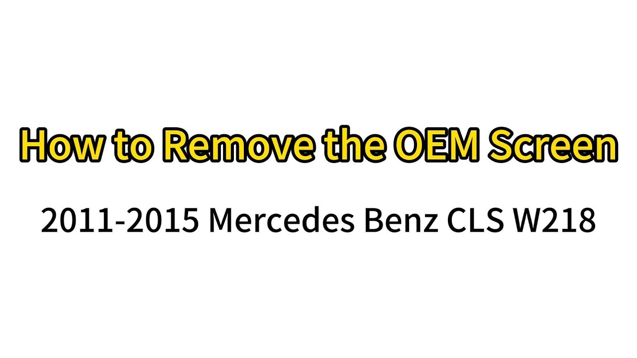 How to remove OEM screen Mercedes CLS | How to remove factory display Benz CLS W218 2011-2015