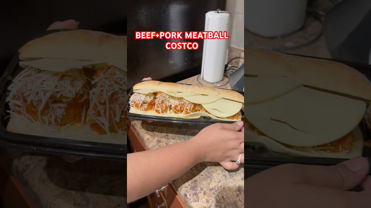 BEEF + PORK MEATBALL SANDWICH From COSTCO 