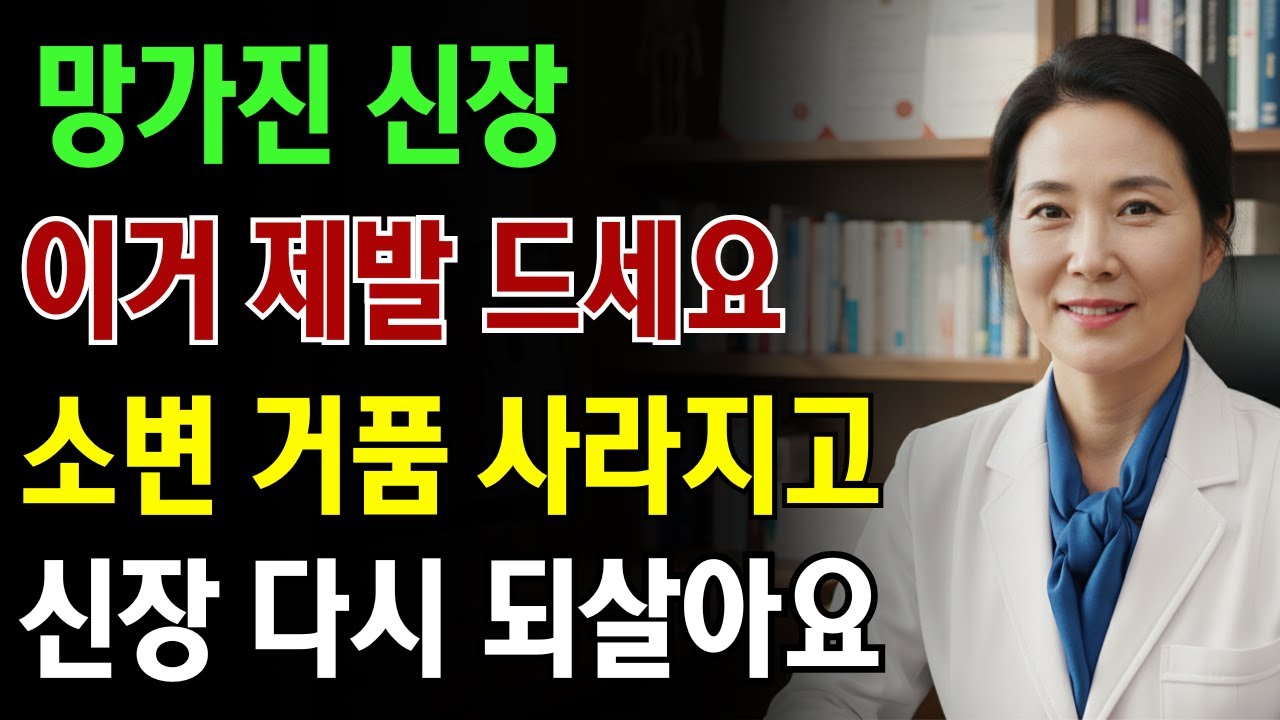 소변 거품 완전히 사라진다! 매일 아침 '이것' 먹으면 병든 신장도 건강하게 회복됩니다 | 노인 건강 | 의사가 말하는 노년건강