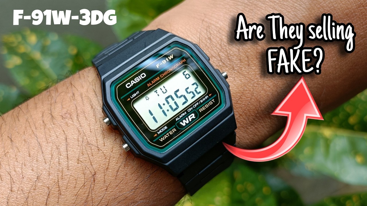 How To Buy Highly Sought After Casio F-91W-3DG GREEN TRIM? 🤔 Unboxing & First Impression!